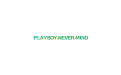 PLAYBOY NEVER MIND!