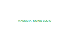 MASCARA TACHAS CUERO