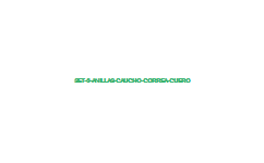 SET 6 ANILLAS CAUCHO CORREA CUERO